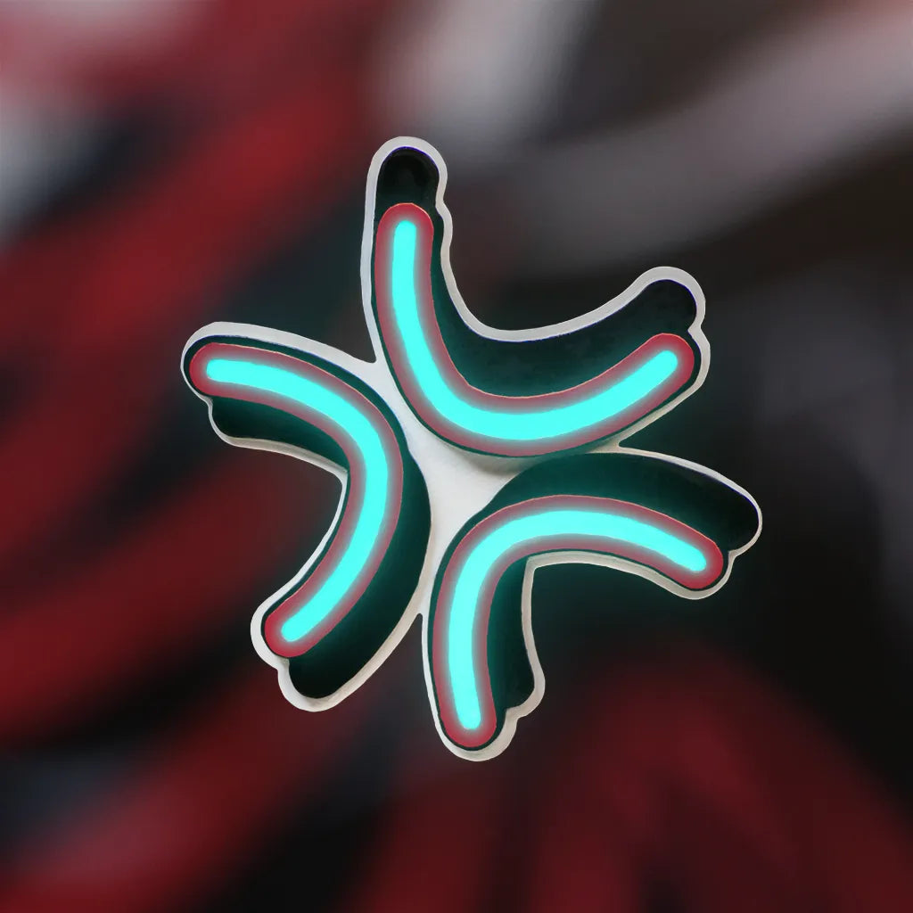 Glow Rage Vein Hair Clip