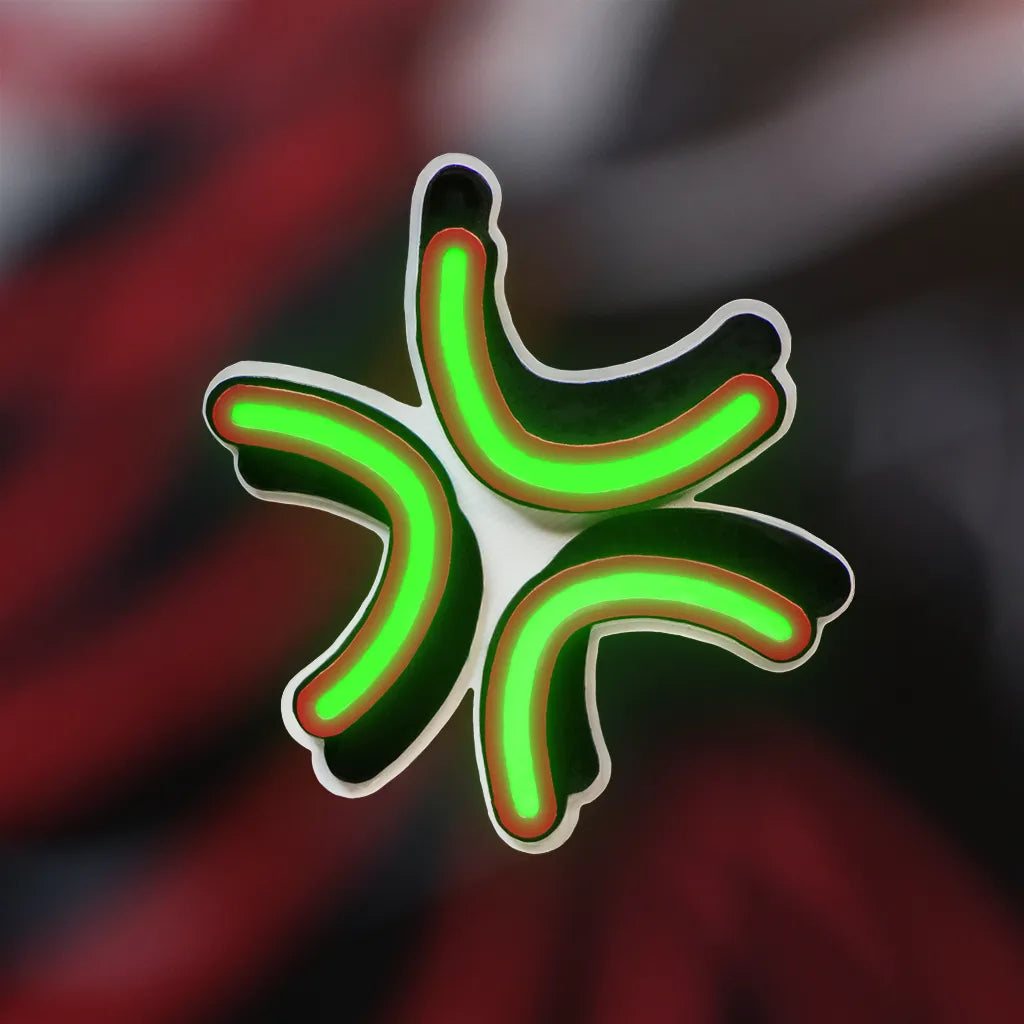 Glow Rage Vein Hair Clip