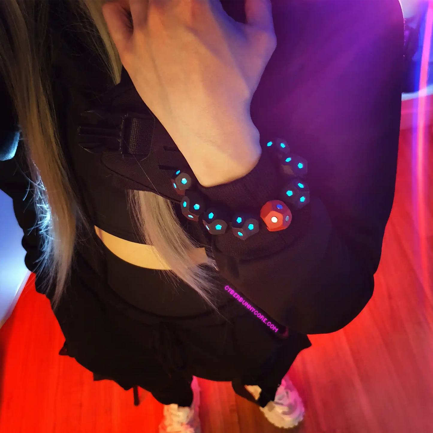 Mecha Core Magnetic Glow Bracelet & Emergency Hair Tie (3 in 1)