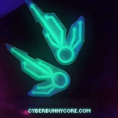 Cybernetic Wing Hair Clip