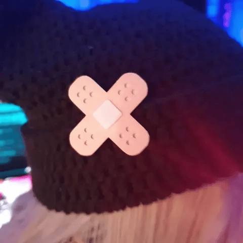Non-Glow Bandage Hair Clip