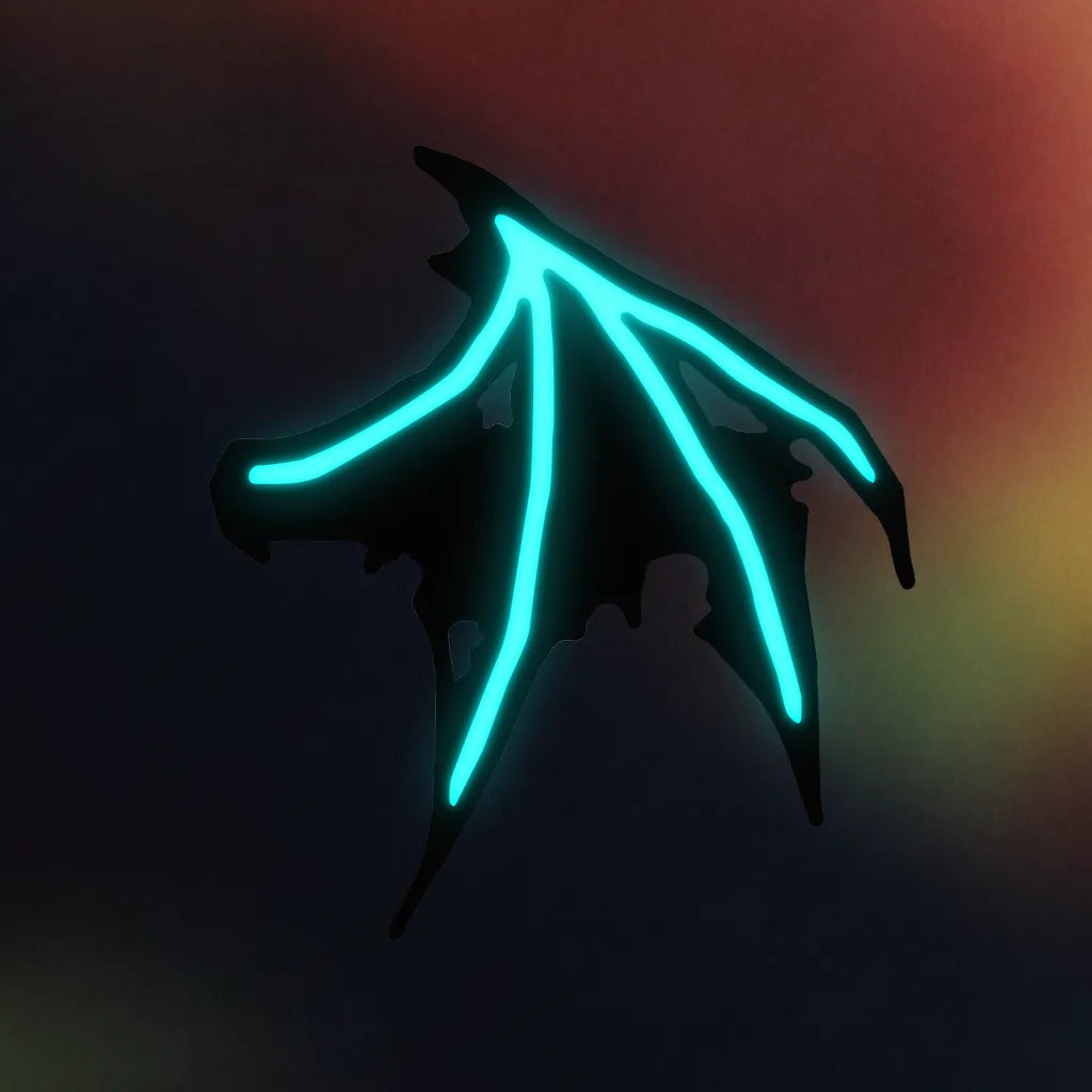 Glow Bat Wing Hair Clip
