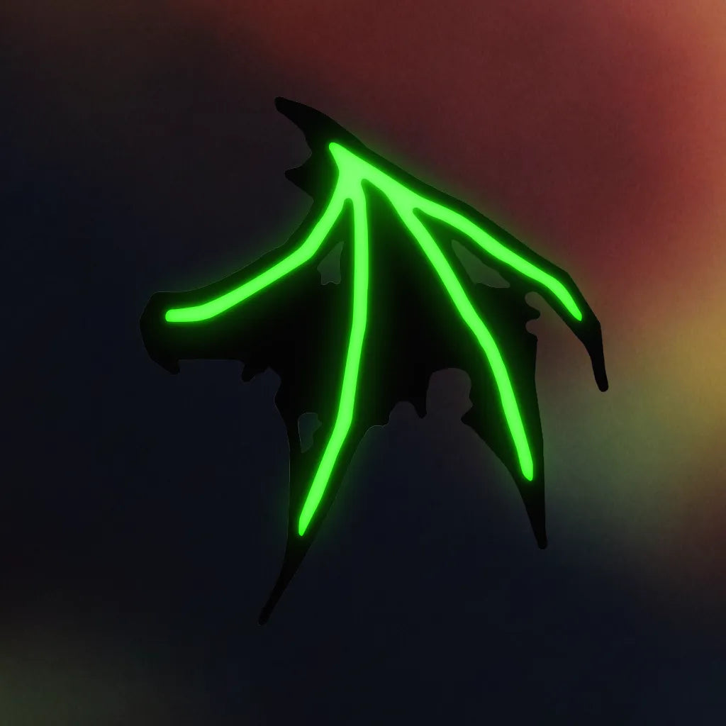 Glow Bat Wing Hair Clip
