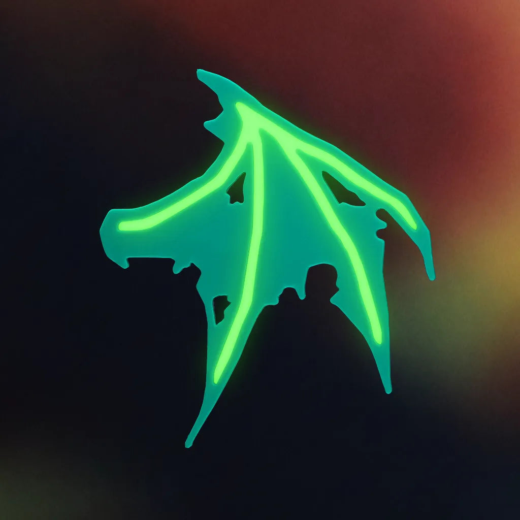 Glow Bat Wing Hair Clip