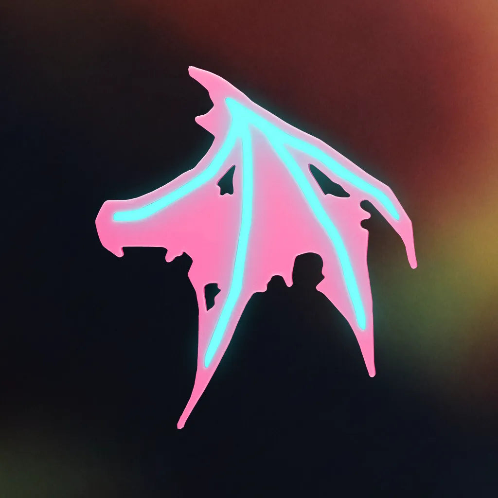Glow Bat Wing Hair Clip