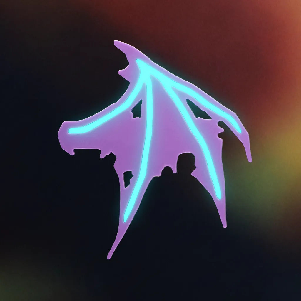 Glow Bat Wing Hair Clip
