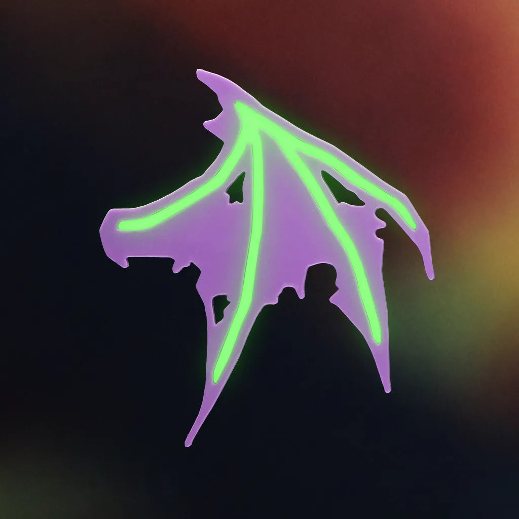 Glow Bat Wing Hair Clip