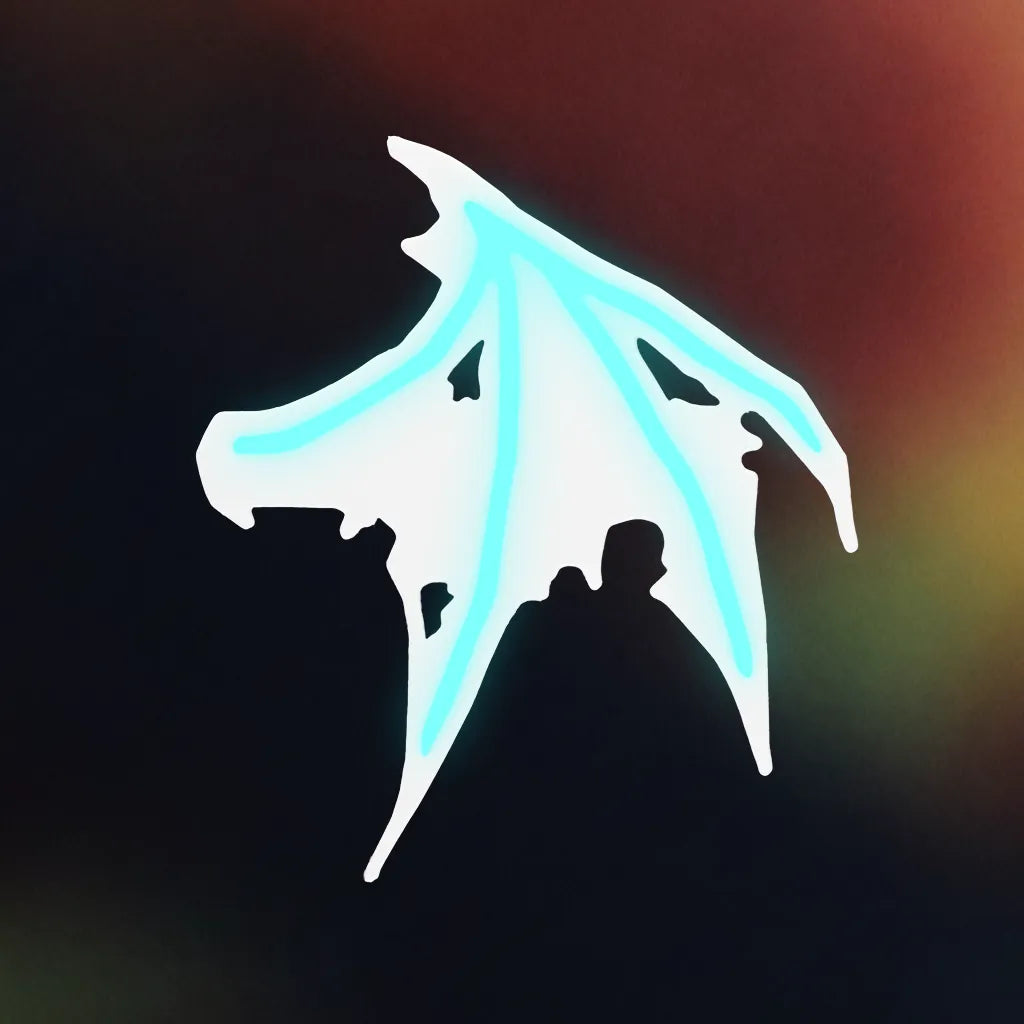 Glow Bat Wing Hair Clip