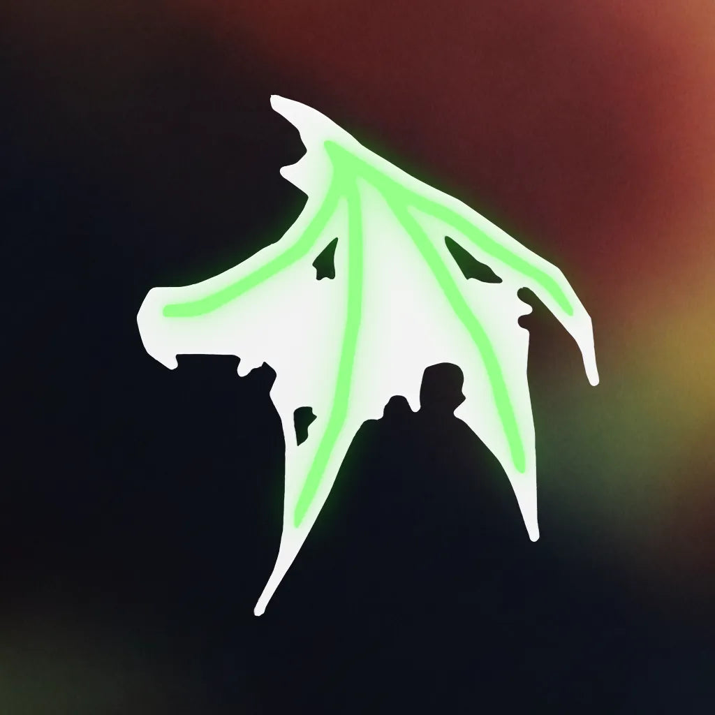 Glow Bat Wing Hair Clip