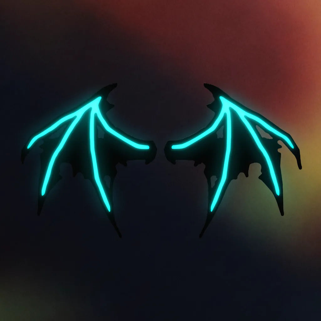 Glow Bat Wing Hair Clip