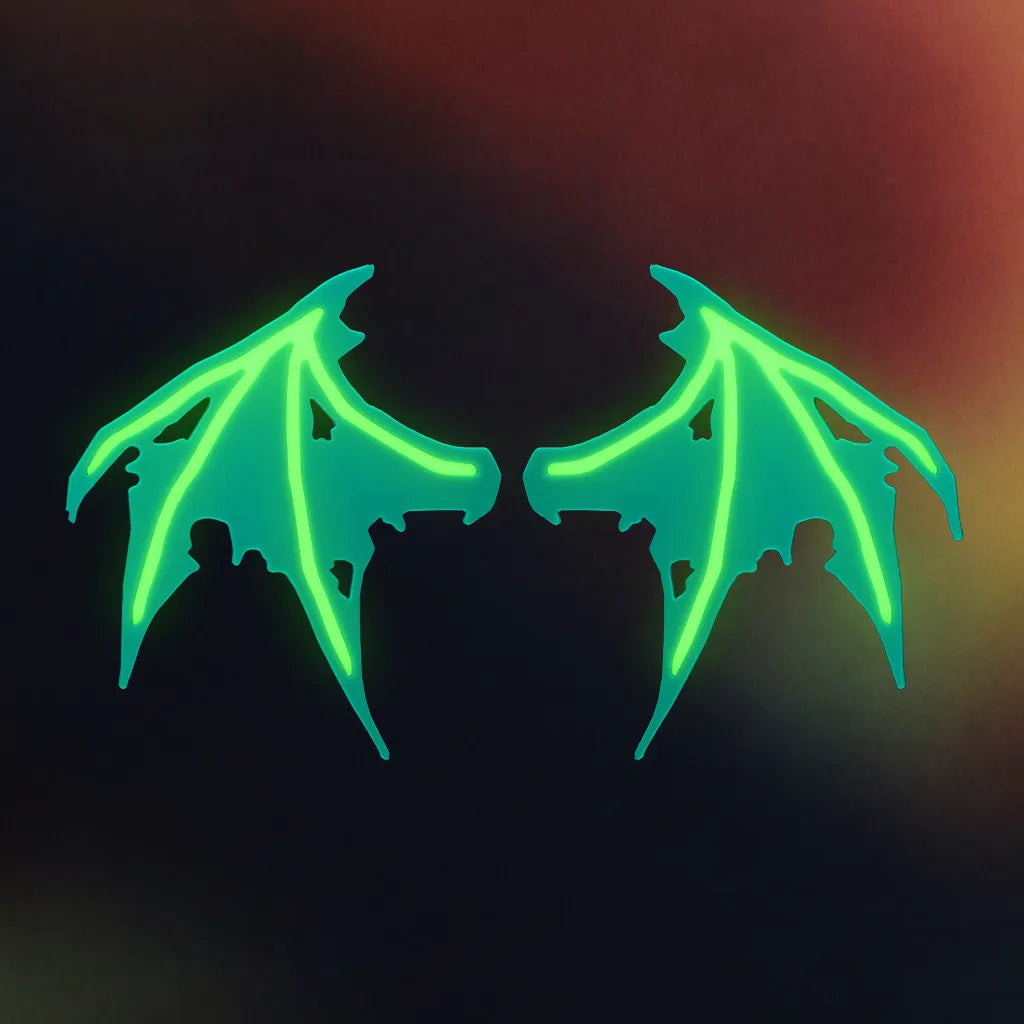 Glow Bat Wing Hair Clip