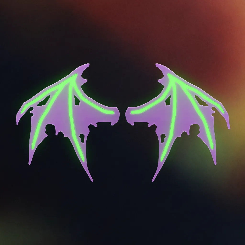 Glow Bat Wing Hair Clip
