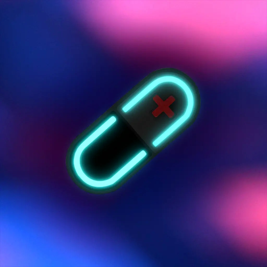 Glow Capsule Pill Hair Clip