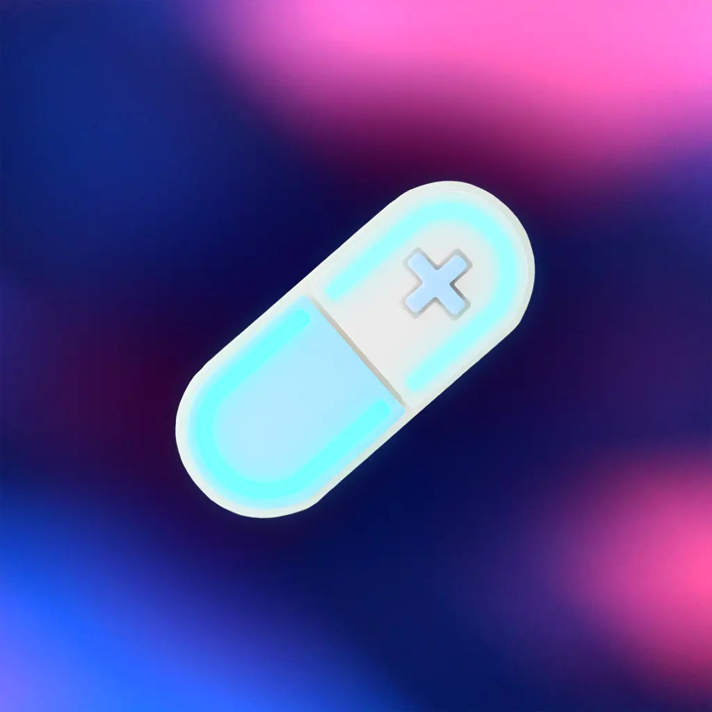 Glow Capsule Pill Hair Clip