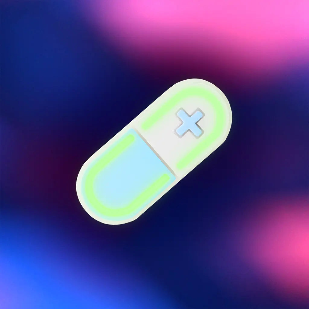 Glow Capsule Pill Hair Clip