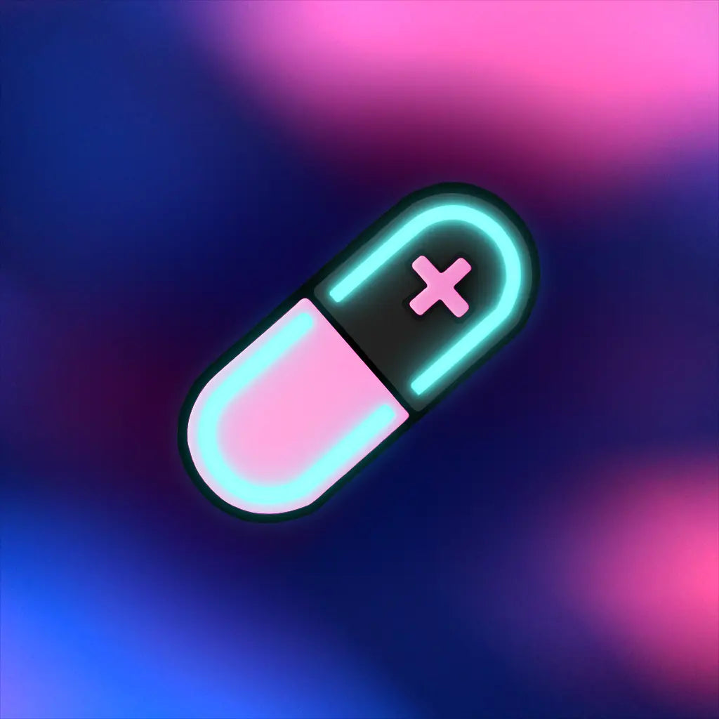 Glow Capsule Pill Hair Clip