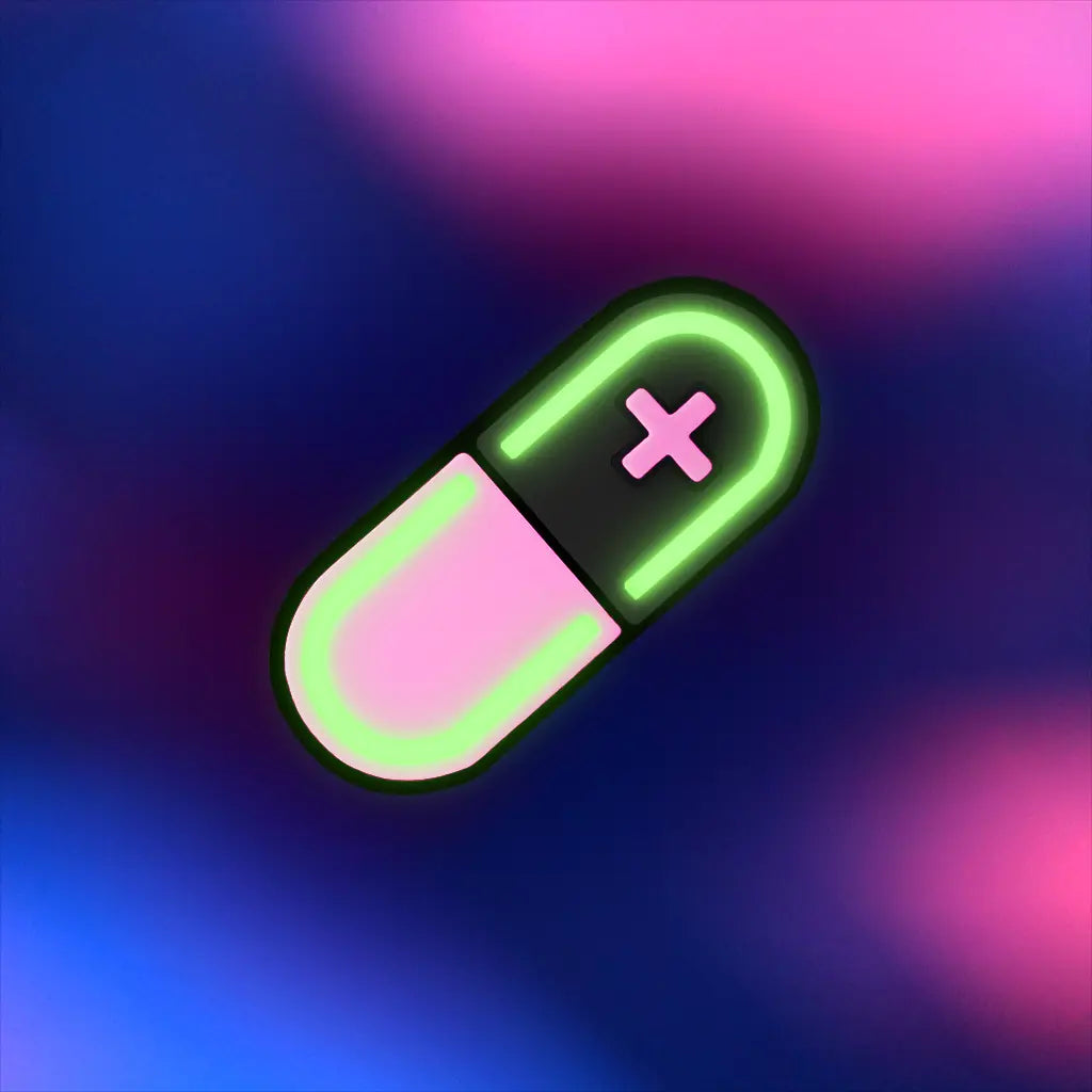 Glow Capsule Pill Hair Clip