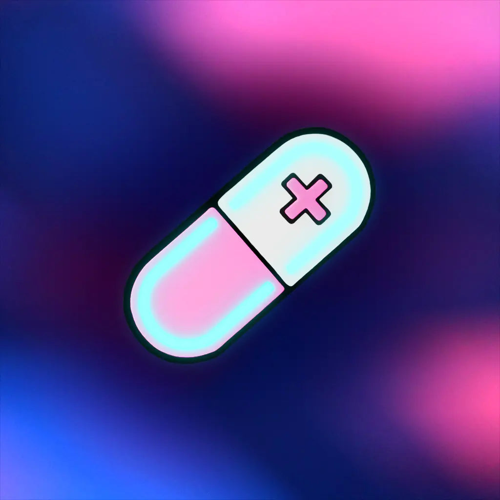 Glow Capsule Pill Hair Clip