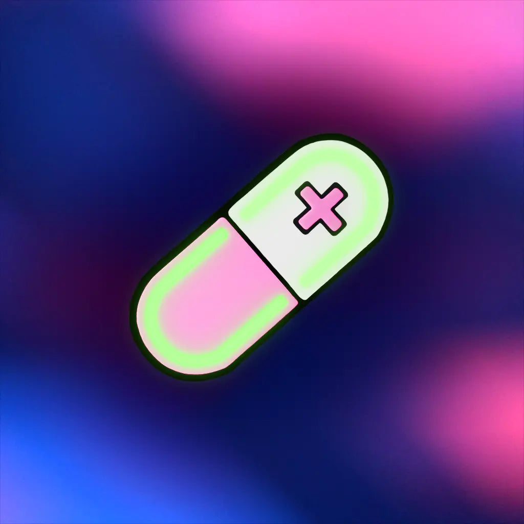 Glow Capsule Pill Hair Clip