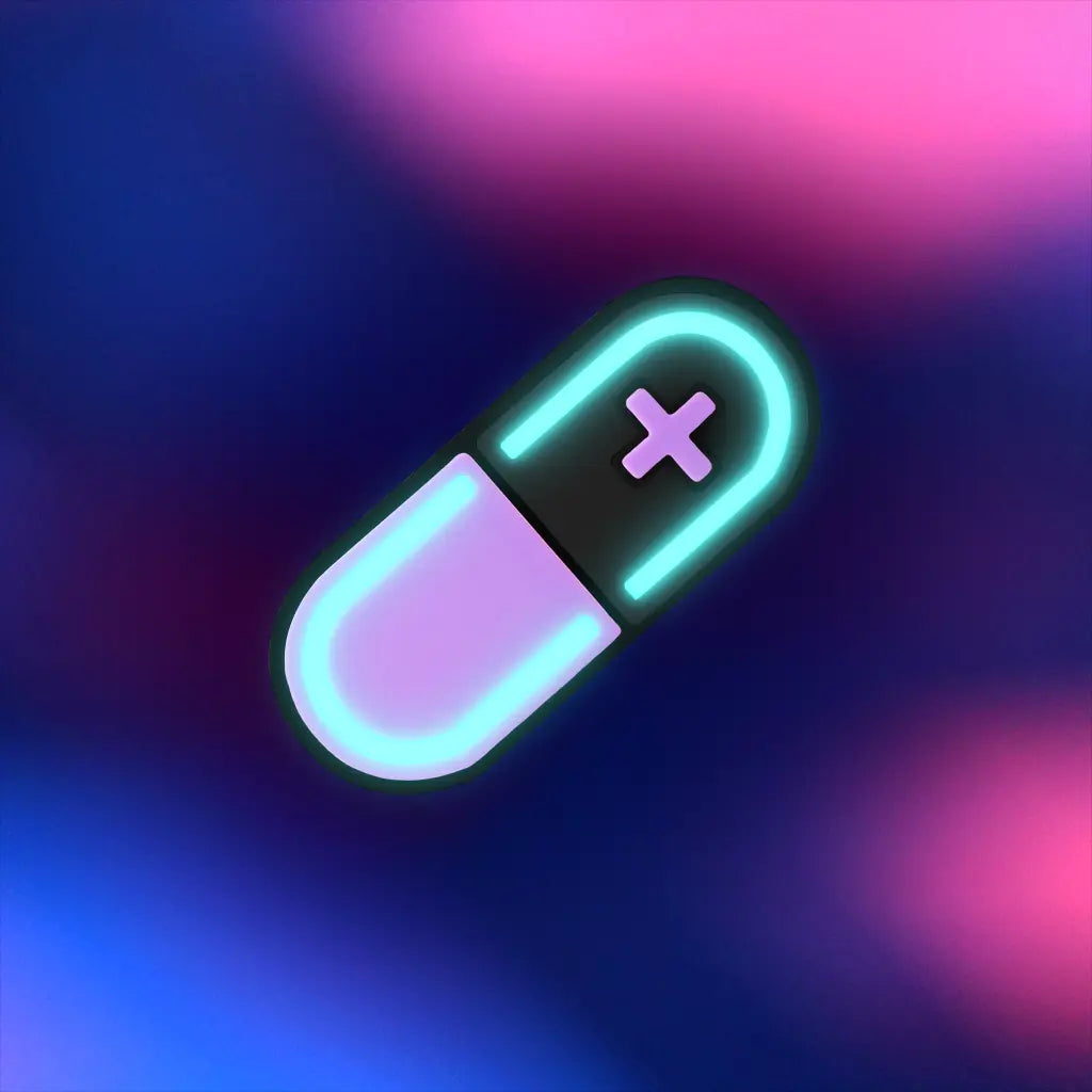 Glow Capsule Pill Hair Clip
