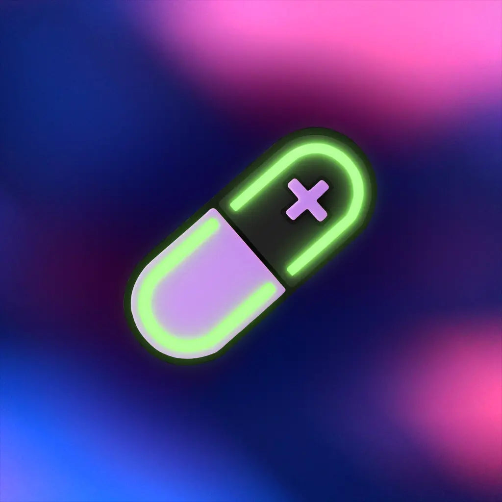 Glow Capsule Pill Hair Clip
