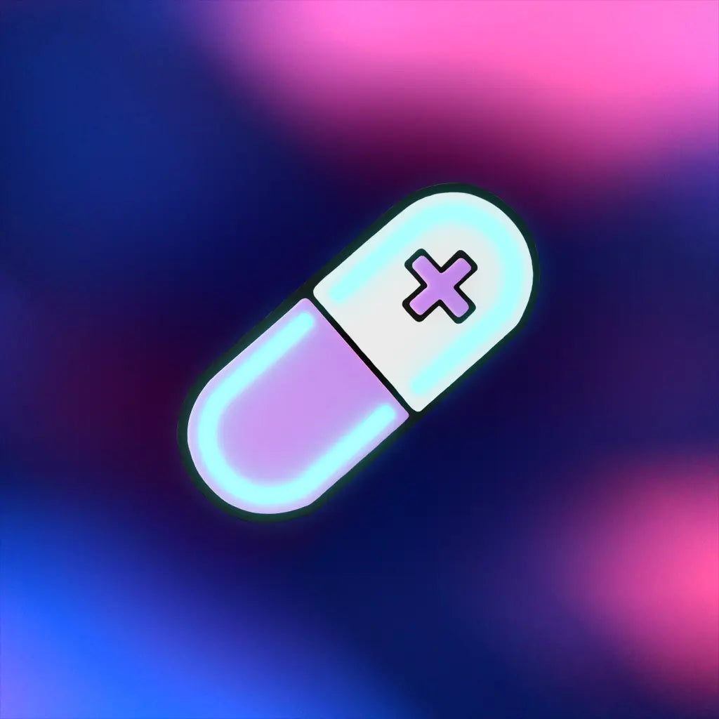 Glow Capsule Pill Hair Clip