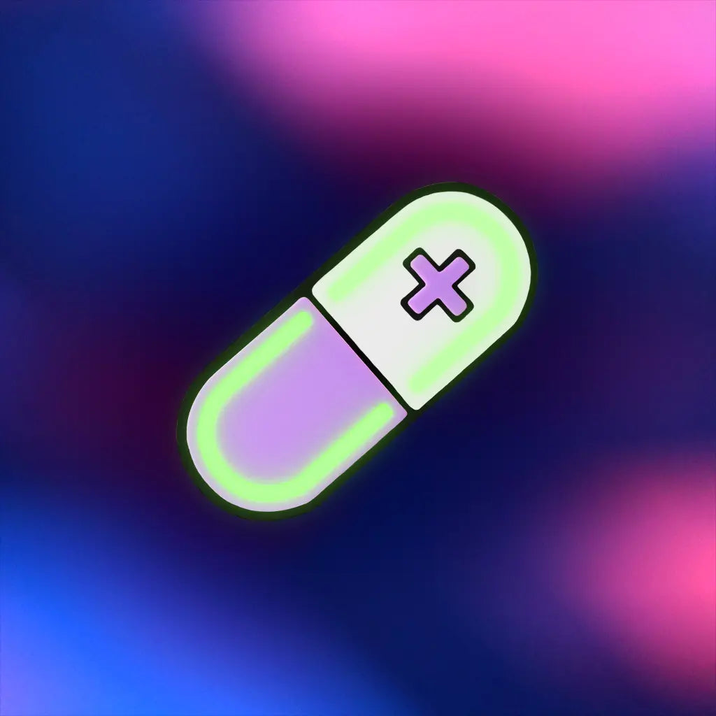 Glow Capsule Pill Hair Clip