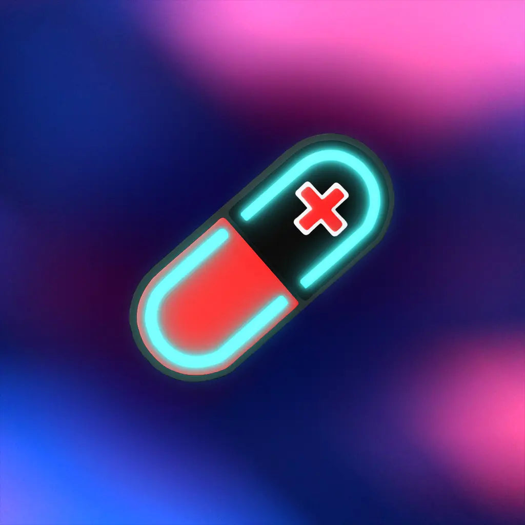 Glow Capsule Pill Hair Clip