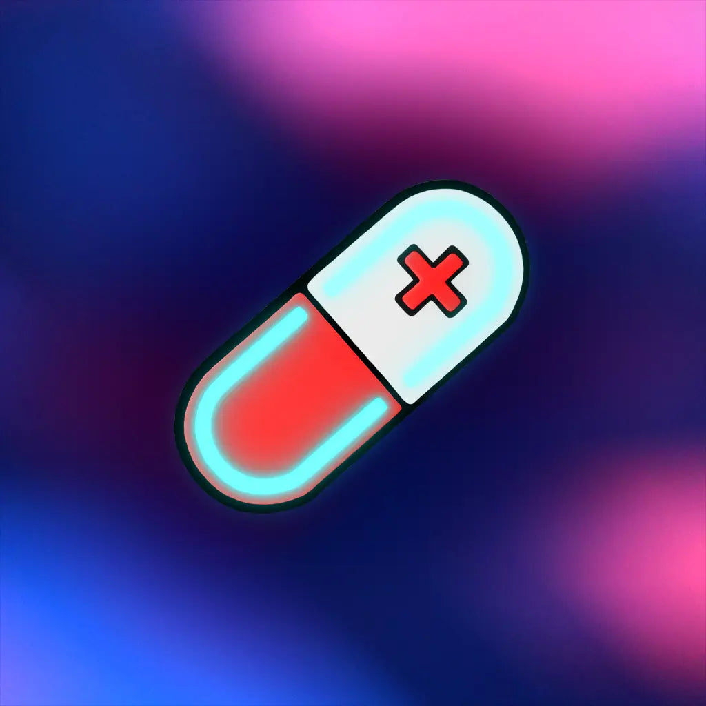 Glow Capsule Pill Hair Clip