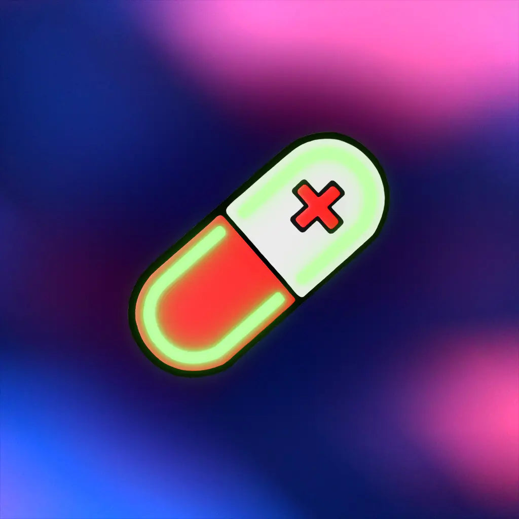 Glow Capsule Pill Hair Clip