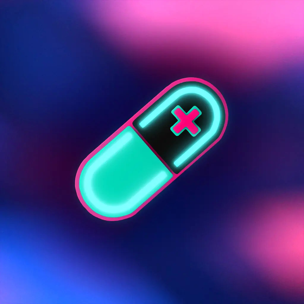 Glow Capsule Pill Hair Clip