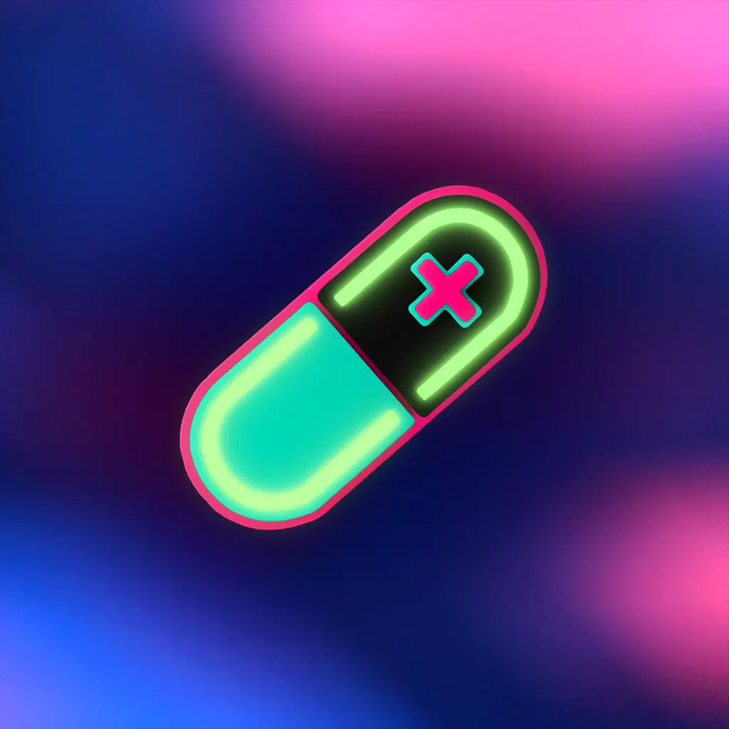 Glow Capsule Pill Hair Clip
