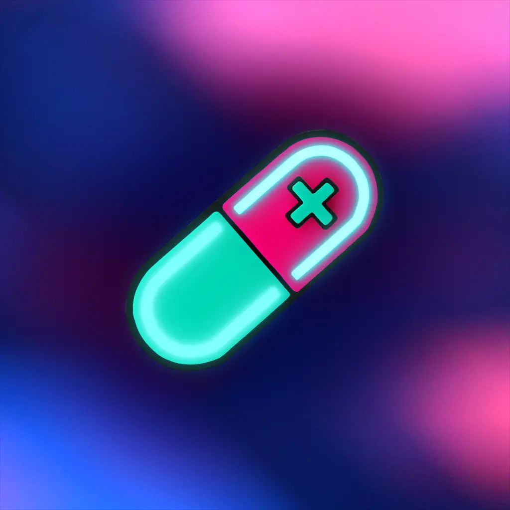 Glow Capsule Pill Hair Clip