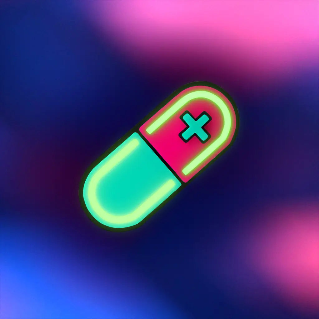 Glow Capsule Pill Hair Clip