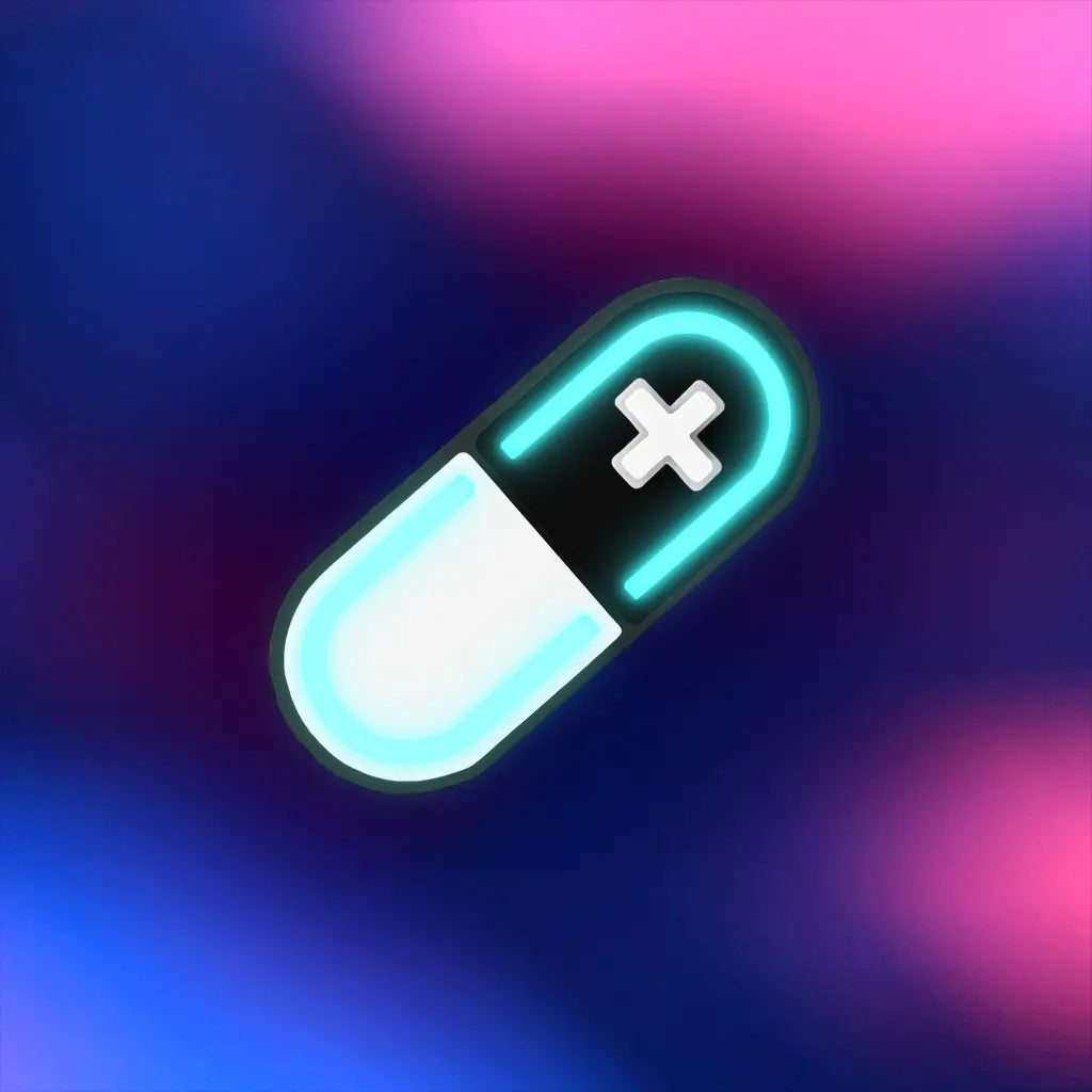 Glow Capsule Pill Hair Clip