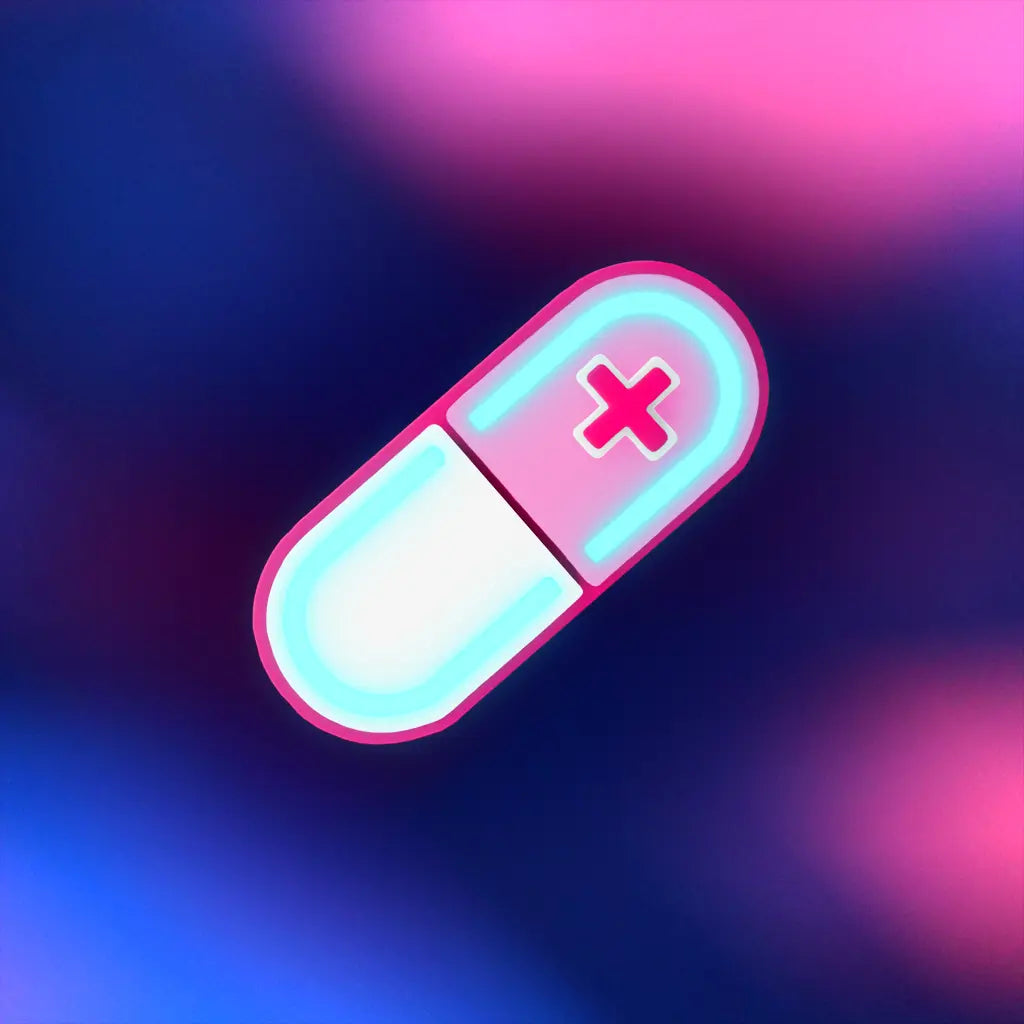 Glow Capsule Pill Hair Clip