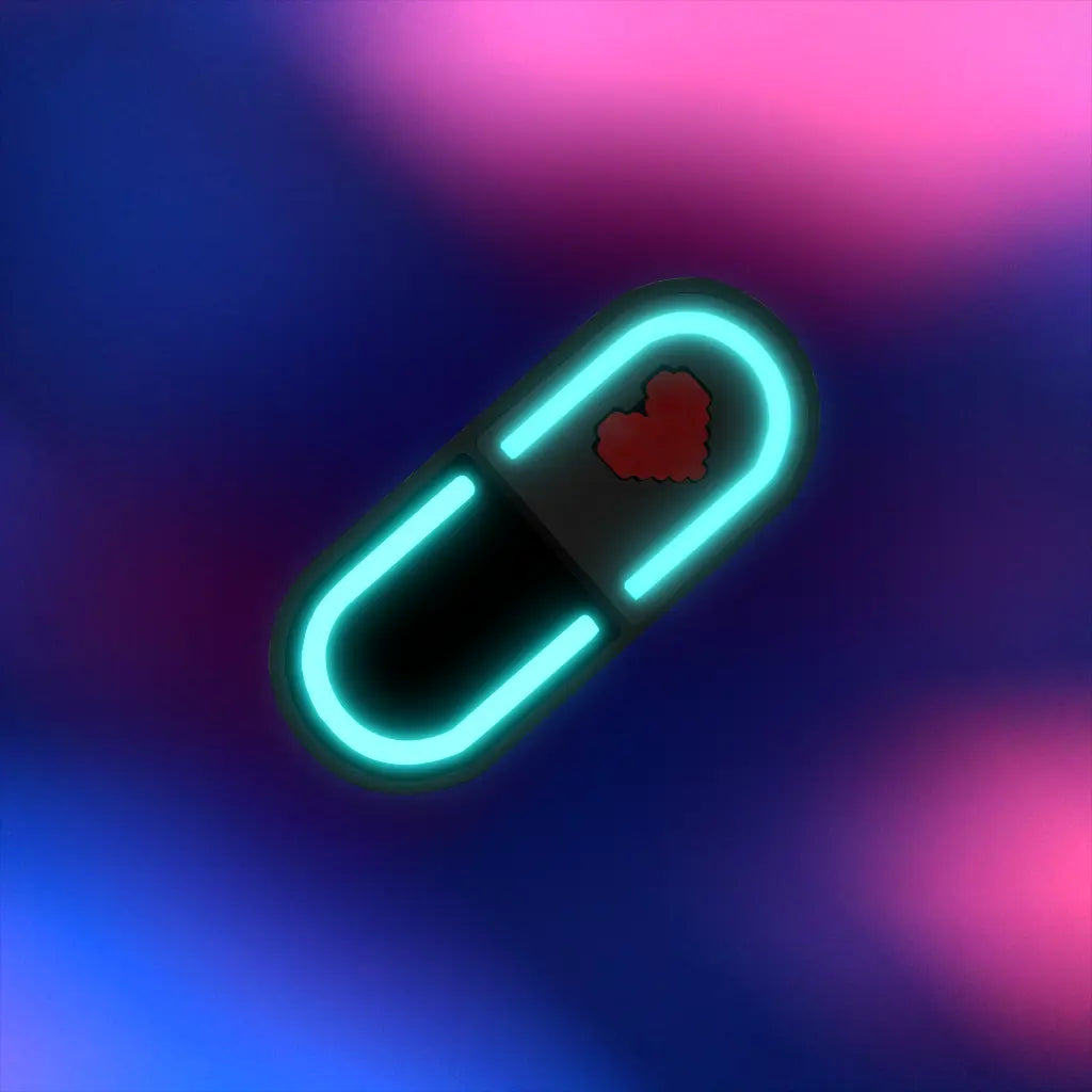 Glow Capsule Pill Hair Clip