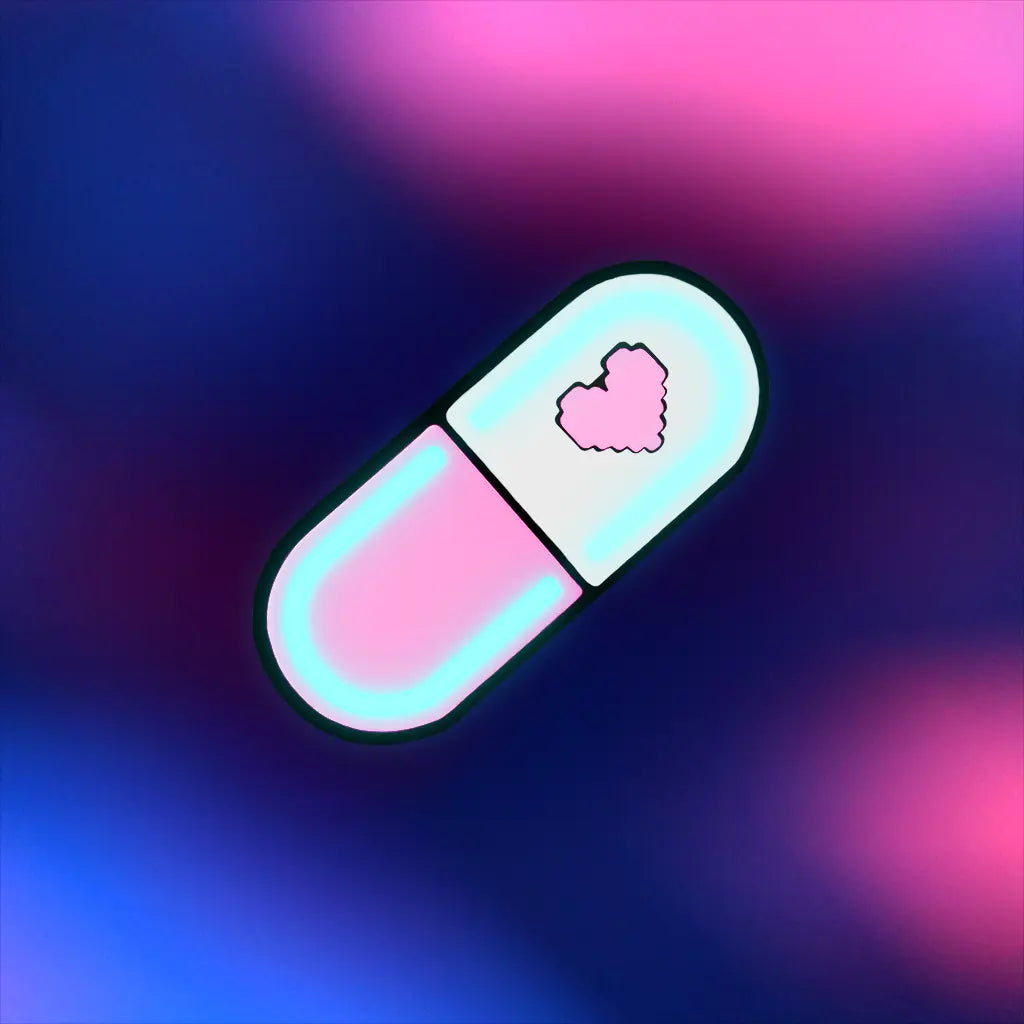 Glow Capsule Pill Hair Clip