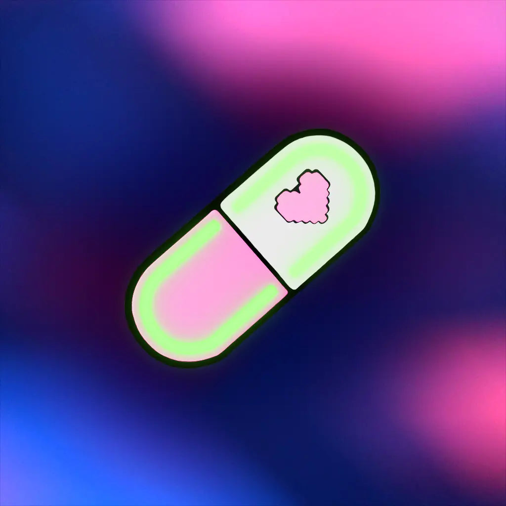 Glow Capsule Pill Hair Clip