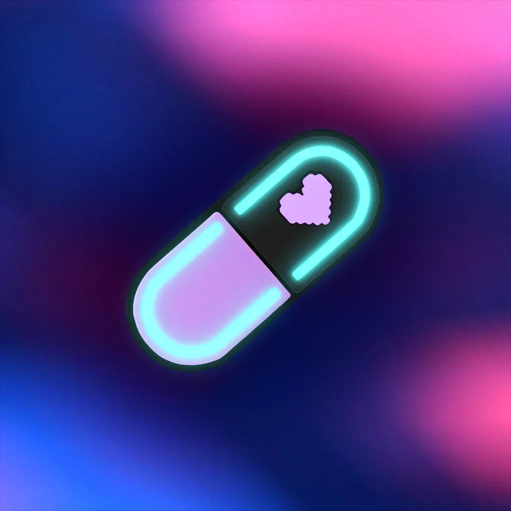 Glow Capsule Pill Hair Clip