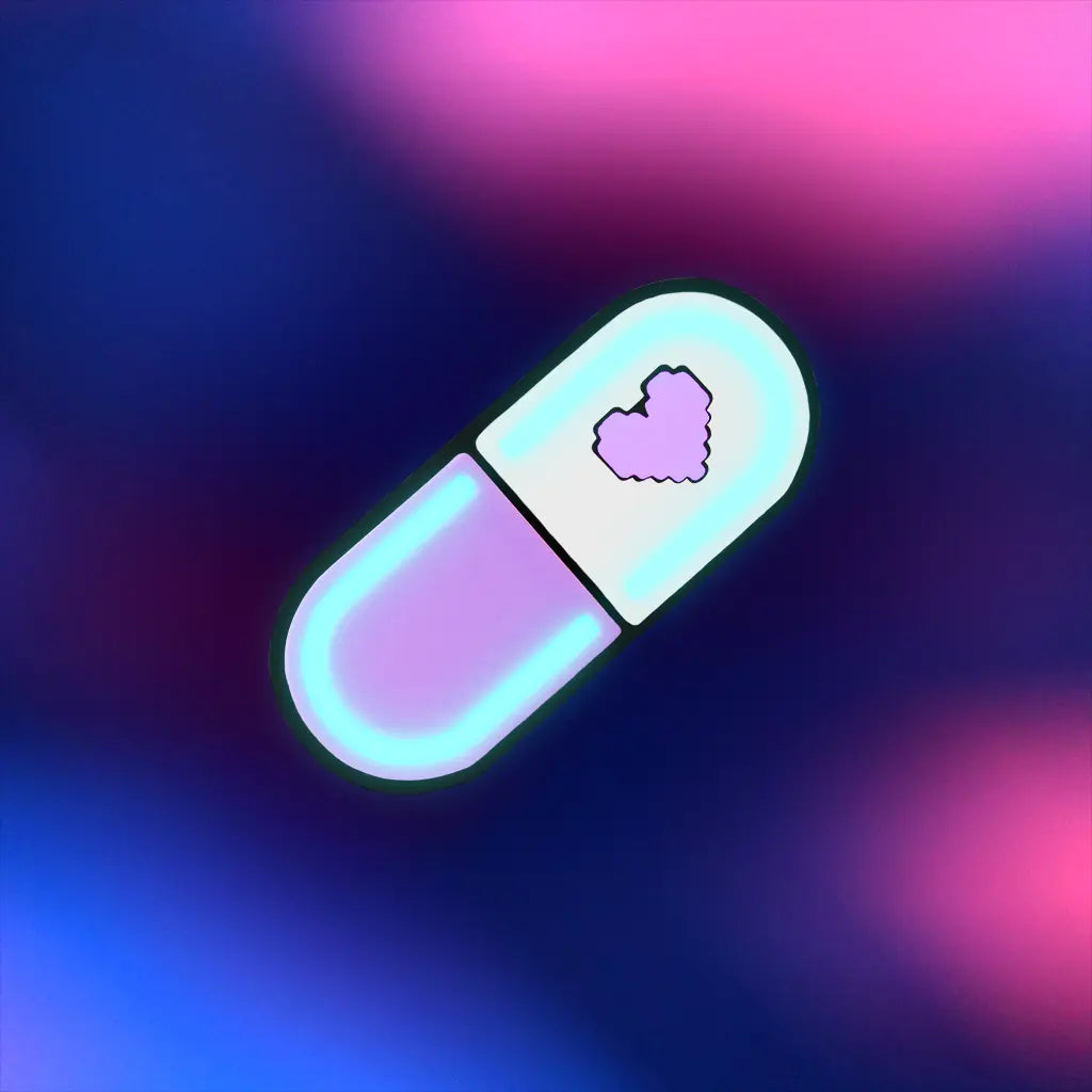 Glow Capsule Pill Hair Clip