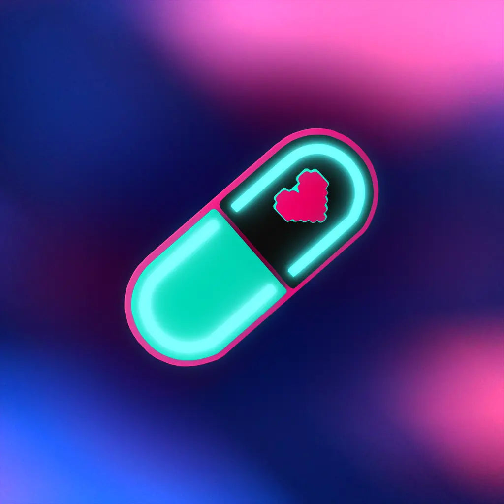 Glow Capsule Pill Hair Clip