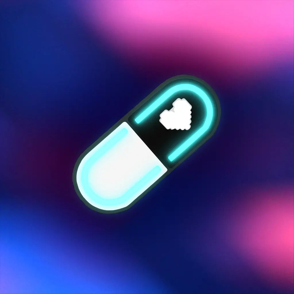 Glow Capsule Pill Hair Clip