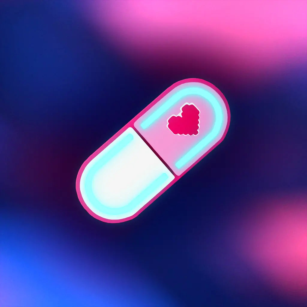 Glow Capsule Pill Hair Clip