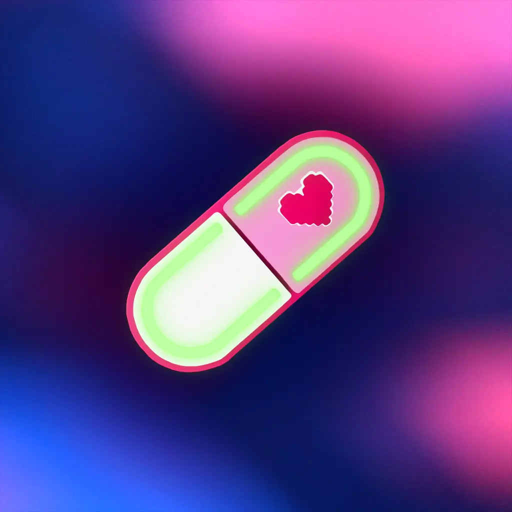 Glow Capsule Pill Hair Clip