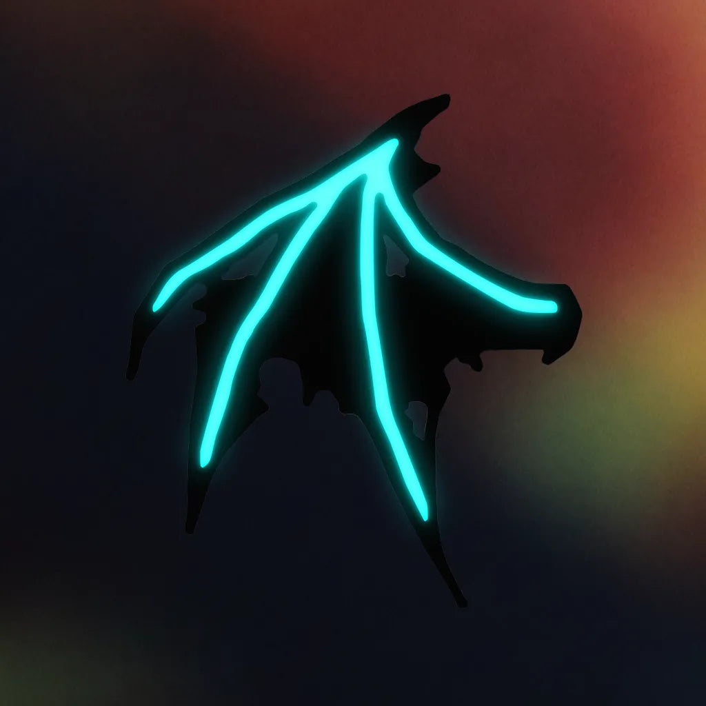 Glow Bat Wing Hair Clip