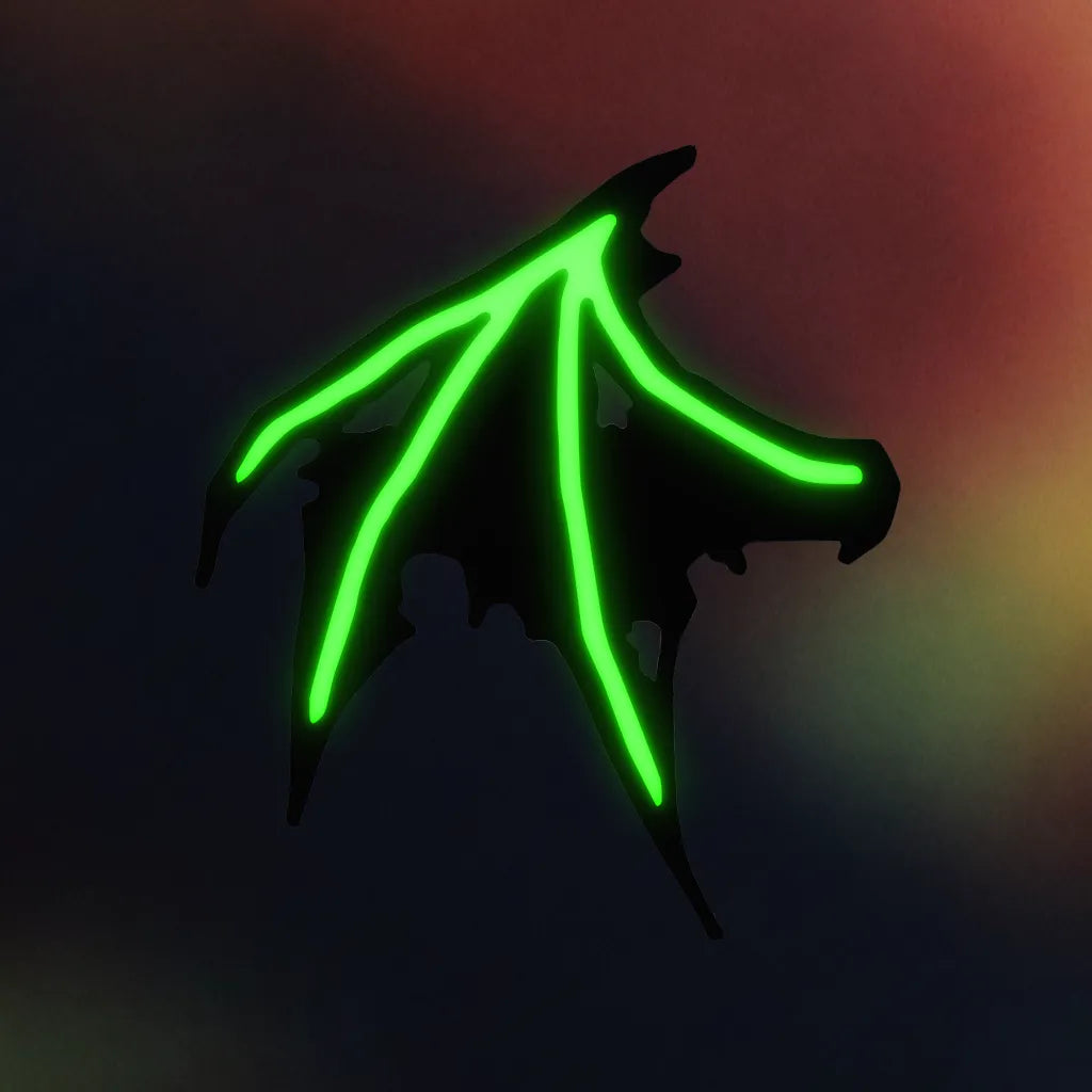 Glow Bat Wing Hair Clip