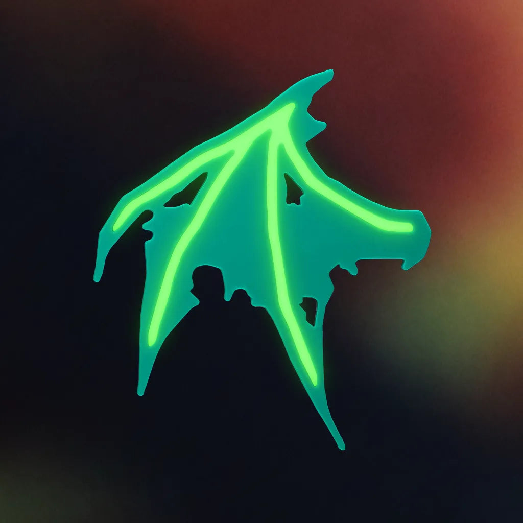 Glow Bat Wing Hair Clip