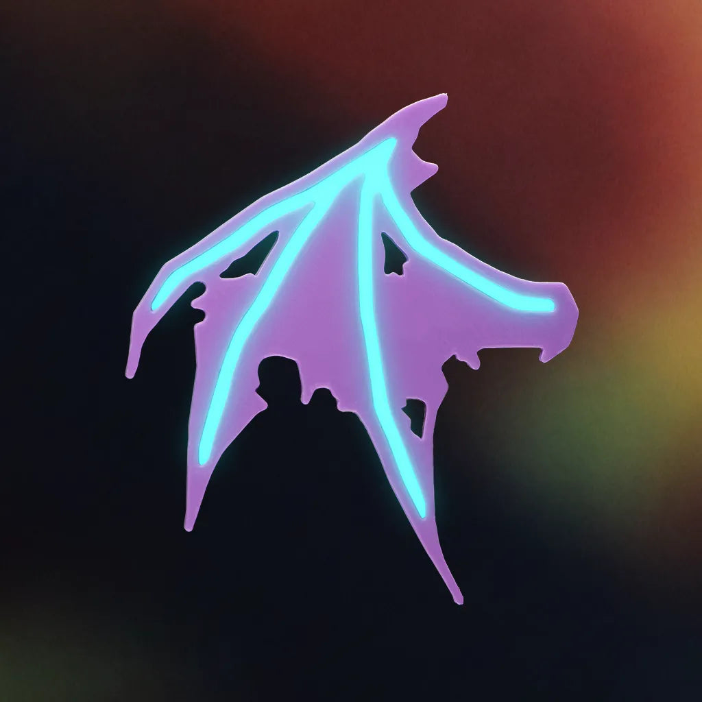 Glow Bat Wing Hair Clip