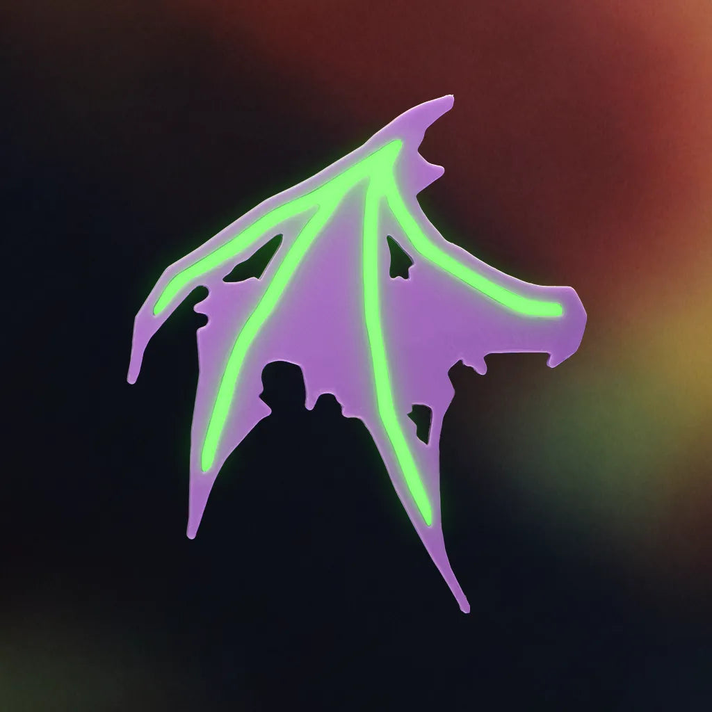 Glow Bat Wing Hair Clip